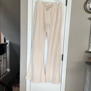 ASR (Altar’d State Revival) Cream Flare-Leg Lounge Pants